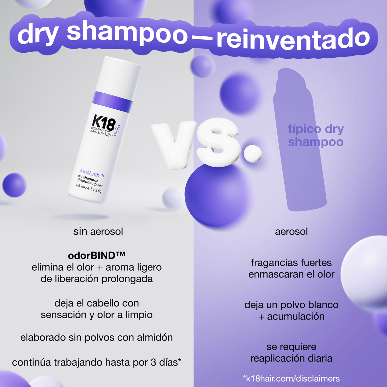 AIRWASH DRY SHAMPOO (SHAMPOO EN SECO EN SPRAY)